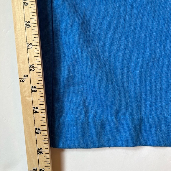 Jason Wu Linen Cropped Blazer Pant Suit Braided Trim Blue Women Size 1… - Picture 16 of 16